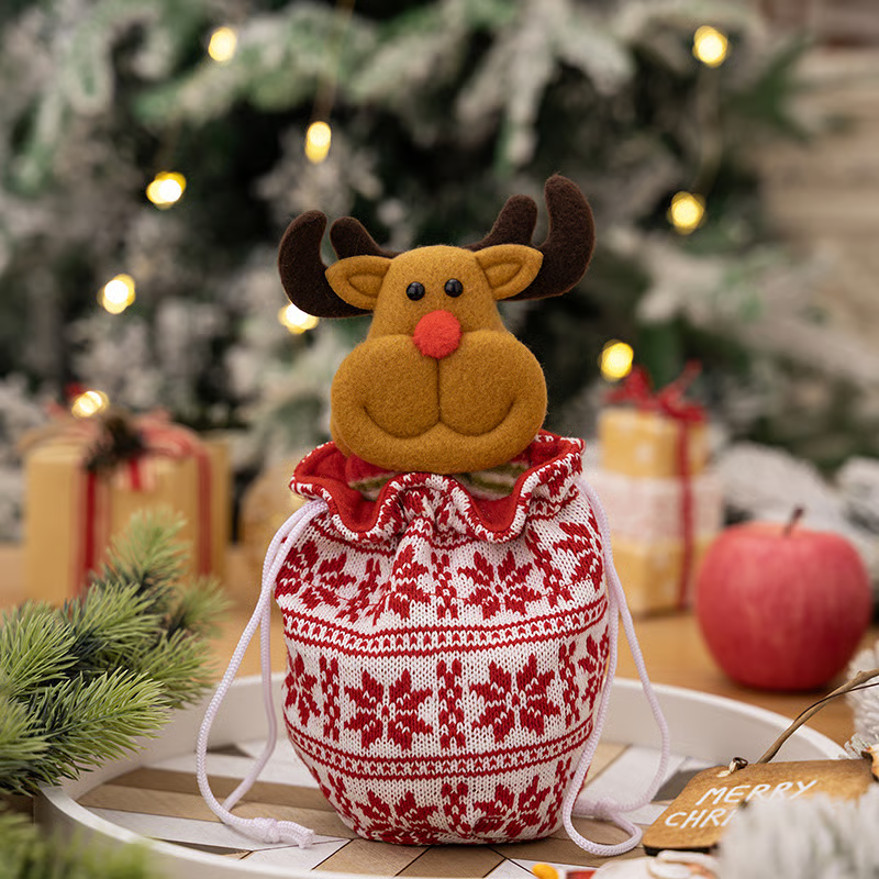🎁Christmas sale 40% off🎁Christmas Knitted Doll Gift Bags