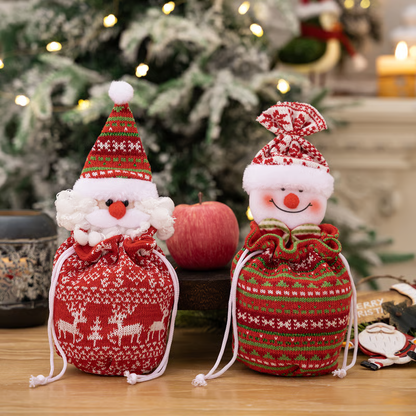 🎁Christmas sale 40% off🎁Christmas Knitted Doll Gift Bags