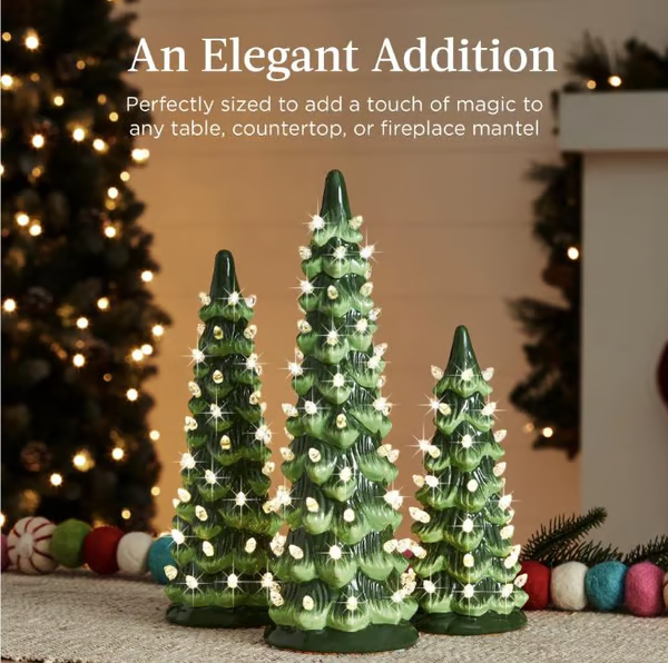 🎁🎄Retro Hand-Painted Tabletop Christmas Trees (⏰Limited Quantities Available)