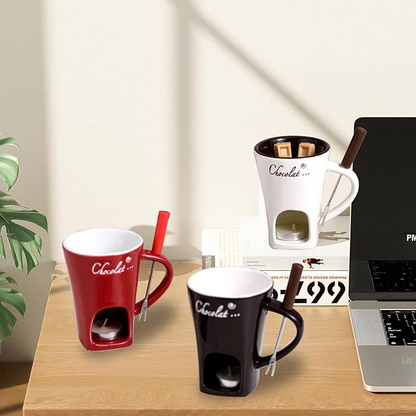✨Christmas sale 40% off✨Chocolate Fondue Mug with Fork